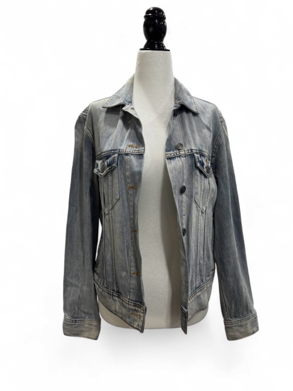 Aritzia Faded Light Blue Denim Jacket